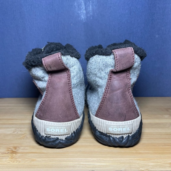 Sorel Waterproof Out N About Plus Lace Up Booties Boots Sz 8 Grey Black, Brown - Picture 7 of 10